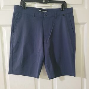 Men Size 34 Travis Mathew Golf Shorts Color Navy New With Tag
